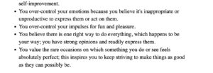 Enneagram Type 2 checklist
